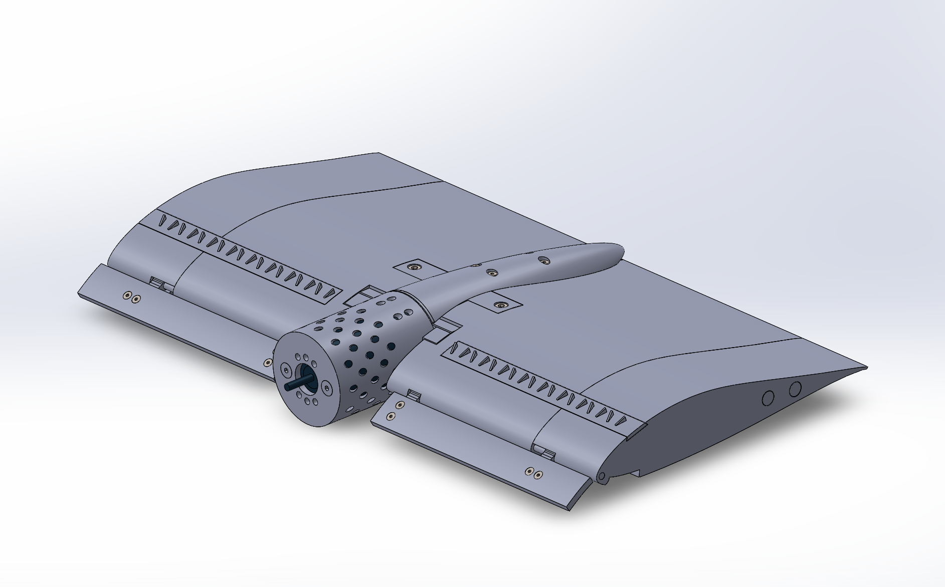 Scaled Model of VTOL Aircraft for Wind Tunnel Testing